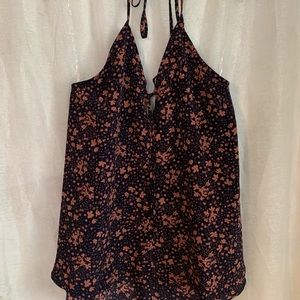 Floral halter flowy top